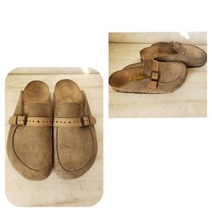 Birkenstock Buckley Suede Clogs